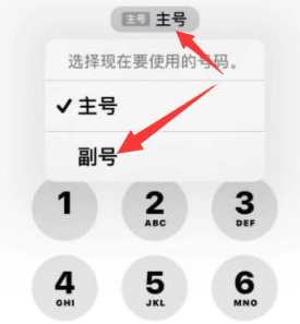 徽州苹果14维修店分享iPhone 14 Pro Max使用副卡打电话的方法 