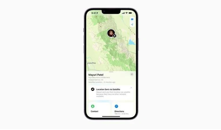 徽州苹果14维修分享iPhone14系列中 FindMy功能通过卫星分享位置方法教程 